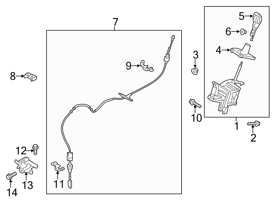 Diagram CENTER CONSOLE. for your Ford