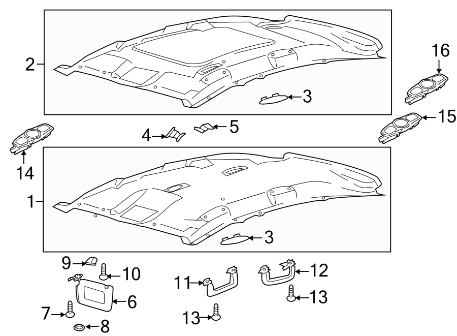 Diagram INTERIOR TRIM. for your 1991 Ford F-150   