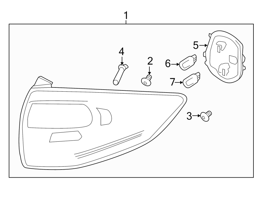 Diagram REAR LAMPS. TAIL LAMPS. for your 1991 Ford F-150  XL Extended Cab Pickup Fleetside 