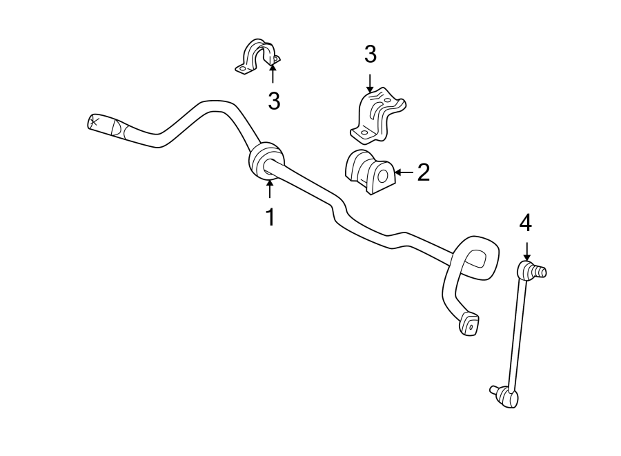 Diagram FRONT SUSPENSION. STABILIZER BAR & COMPONENTS. for your 2017 Lincoln MKZ Select Hybrid Sedan  