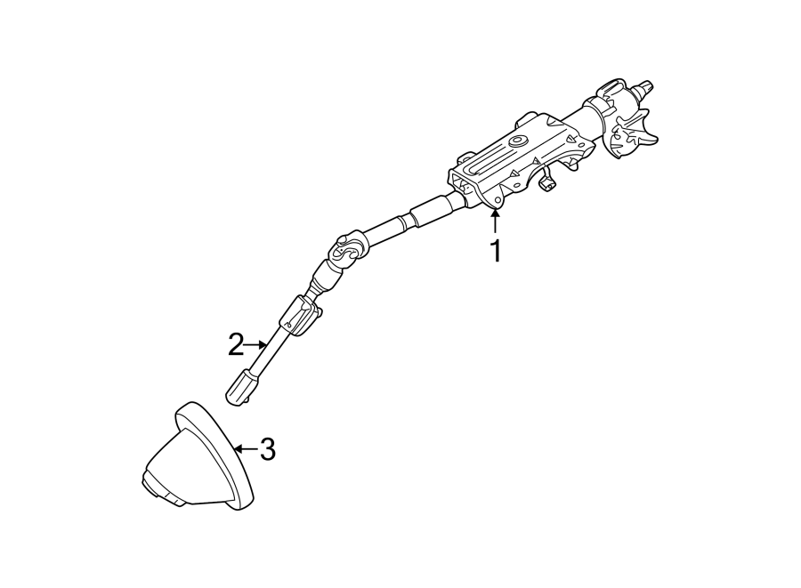 Ford Focus Steering Shaft Universal Joint (lower) - Ys4z3a525aa 