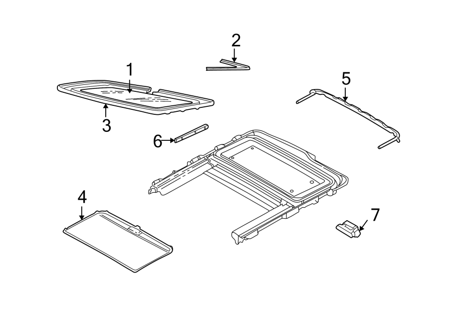 Diagram SUNROOF. for your Ford Focus  