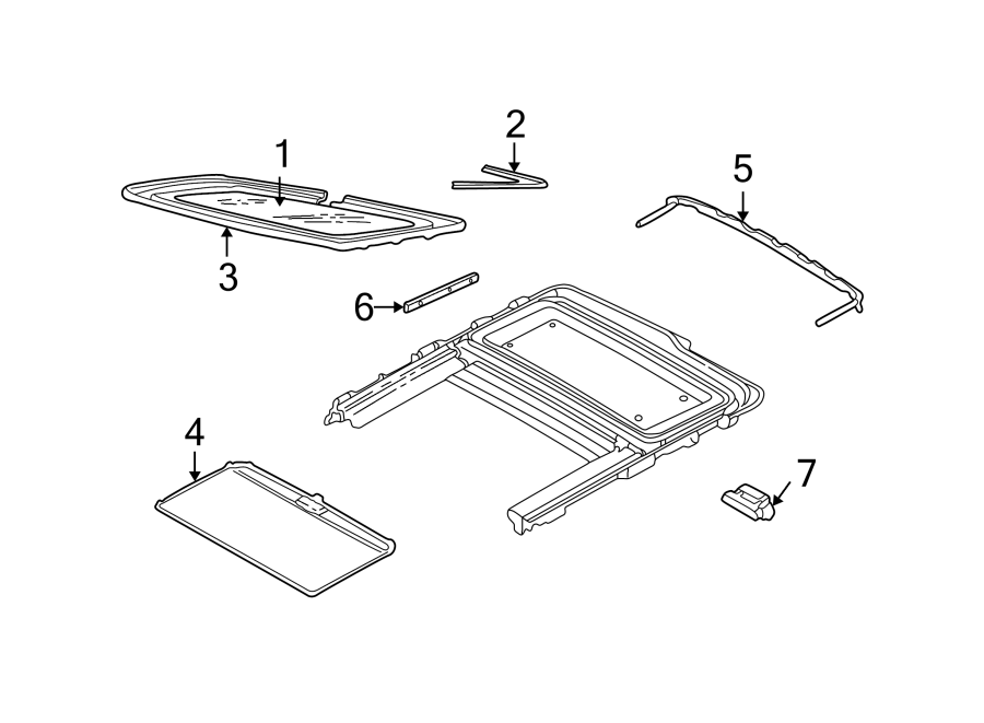 Diagram SUNROOF. for your Ford Focus  