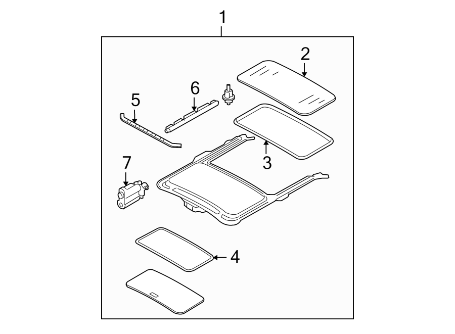 Diagram SUNROOF. for your Ford Focus  