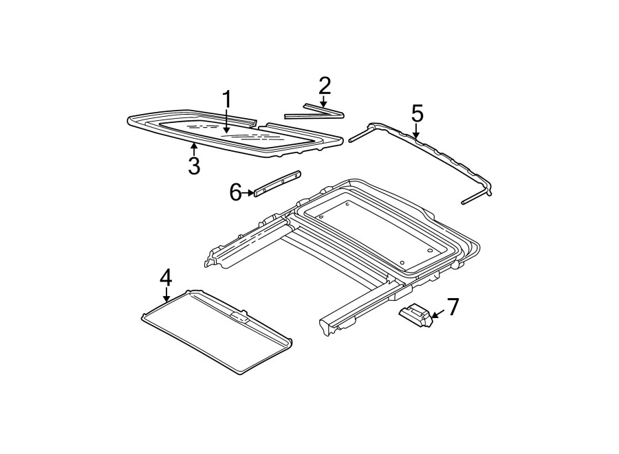 Diagram SUNROOF. for your Ford Focus  