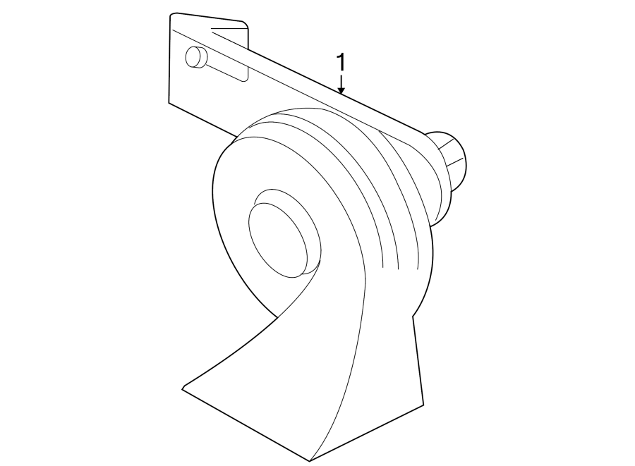 Diagram HORN. for your 1993 Ford Ranger 2.3L M/T RWD XLT Standard Cab Pickup Stepside 