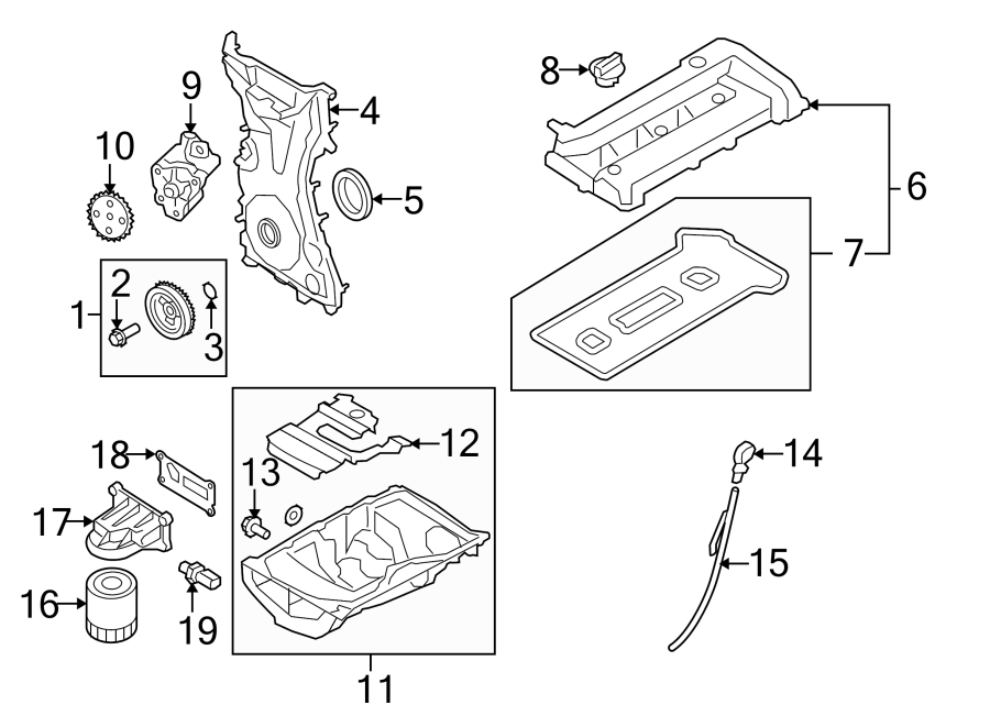 ENGINE / TRANSAXLE. ENGINE PARTS. Diagram