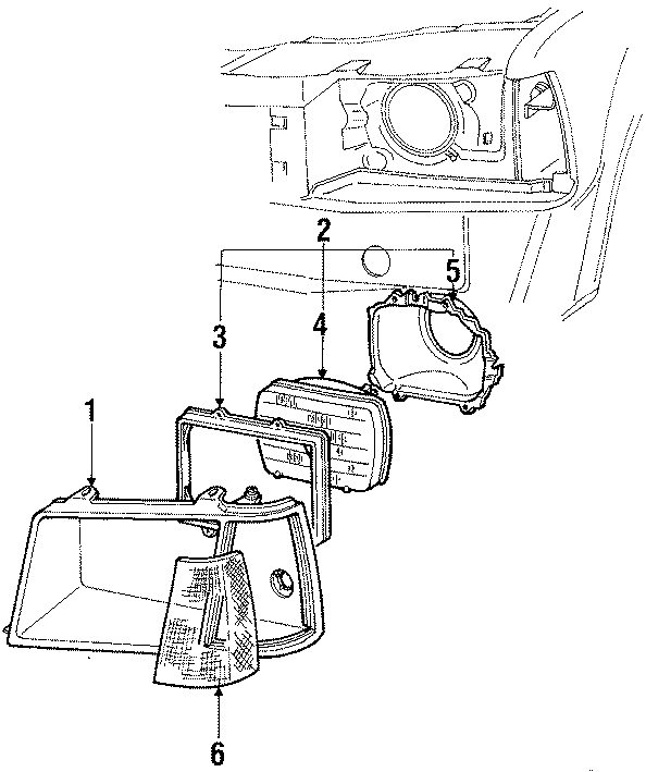 Diagram FRONT LAMPS. HEADLAMP COMPONENTS. for your 2013 Ford F-150 6.2L V8 A/T 4WD Lariat Crew Cab Pickup Fleetside 