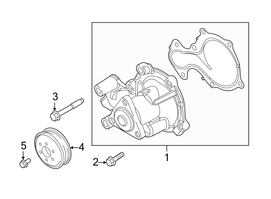 Diagram WATER PUMP. for your Ford Focus  