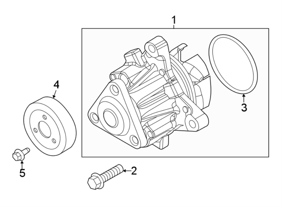 Diagram WATER PUMP. for your Ford