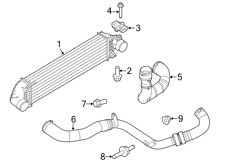 Diagram INTERCOOLER. for your 1988 Ford F-150   