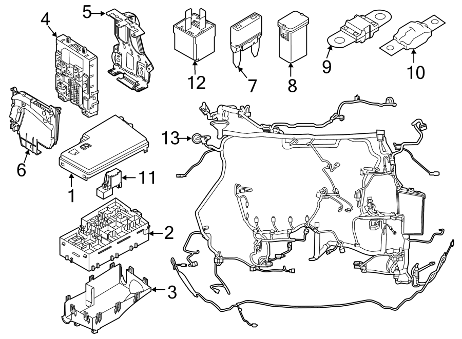 Diagram FUSE & RELAY. for your 2017 Lincoln MKZ Reserve Sedan  