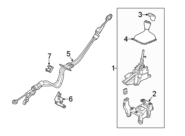 Diagram CENTER CONSOLE. for your 2003 Ford F-150 4.6L Triton (Romeo) V8 A/T RWD King Ranch Extended Cab Pickup Fleetside 