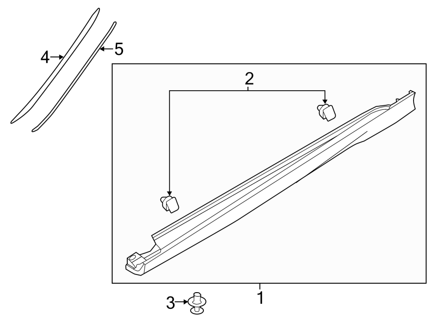 Diagram PILLARS. ROCKER & FLOOR. EXTERIOR TRIM. for your 2013 Ford F-150 3.7L V6 FLEX A/T 4WD XLT Extended Cab Pickup Fleetside 