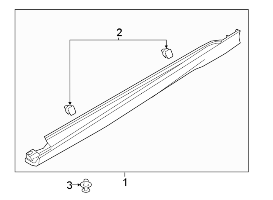 Diagram PILLARS. ROCKER & FLOOR. EXTERIOR TRIM. for your Ford Focus  