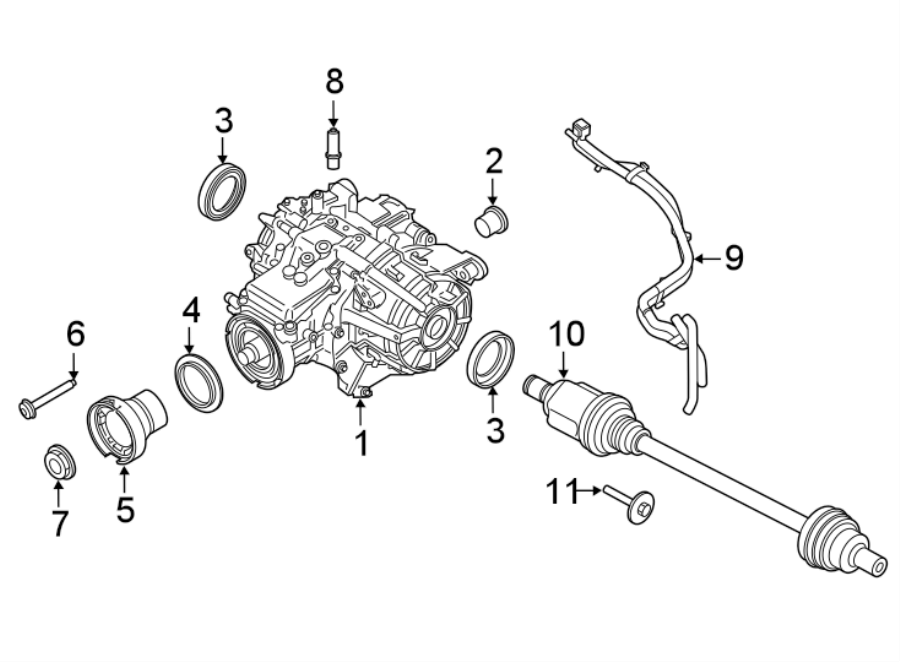 Diagram REAR SUSPENSION. AXLE & DIFFERENTIAL. for your 2018 Ford F-150 2.7L EcoBoost V6 A/T RWD XLT Extended Cab Pickup Fleetside 