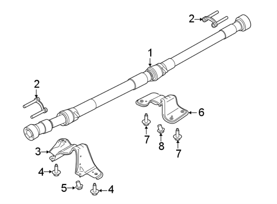 Diagram REAR SUSPENSION. DRIVE SHAFT. for your 2019 Lincoln MKZ Reserve II Sedan  