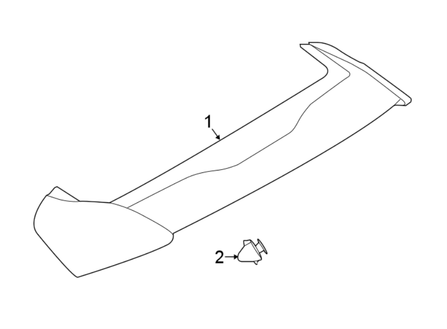 Diagram LIFT GATE. SPOILER. for your 2018 Lincoln MKZ Black Label Sedan  