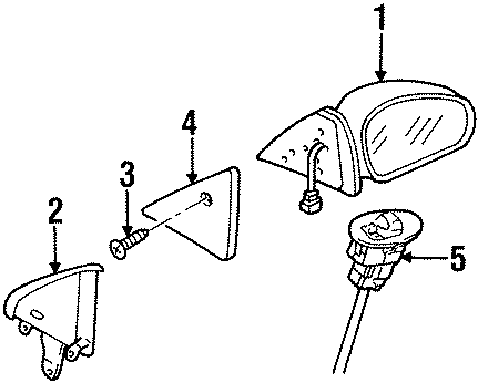 Diagram DOOR. OUTSIDE MIRRORS. for your 2019 Ford F-150 3.0L Power-Stroke V6 DIESEL A/T RWD XL Standard Cab Pickup Fleetside 