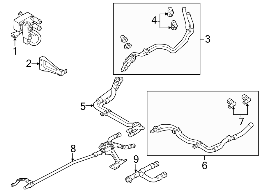 Diagram HOSES & LINES. for your Ford Focus  