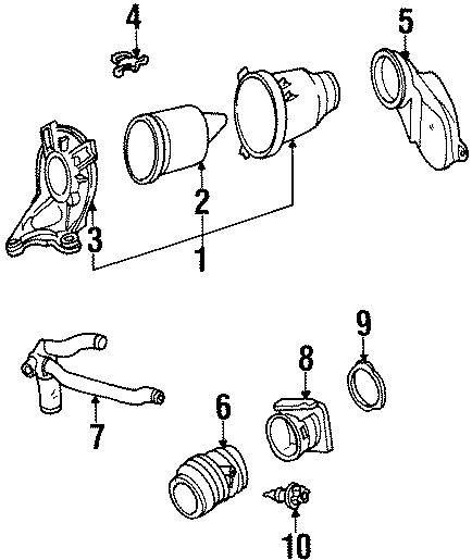 Diagram ENGINE / TRANSAXLE. AIR INTAKE. for your 2019 Ford F-150 3.3L Duratec V6 FLEX A/T 4WD XLT Crew Cab Pickup Fleetside 