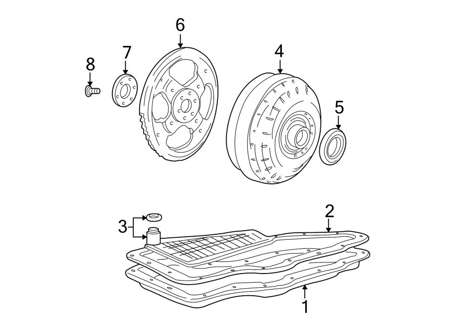 Diagram ENGINE / TRANSAXLE. TRANSAXLE PARTS. for your 2016 Lincoln MKZ Black Label Sedan 2.0L EcoBoost A/T AWD 