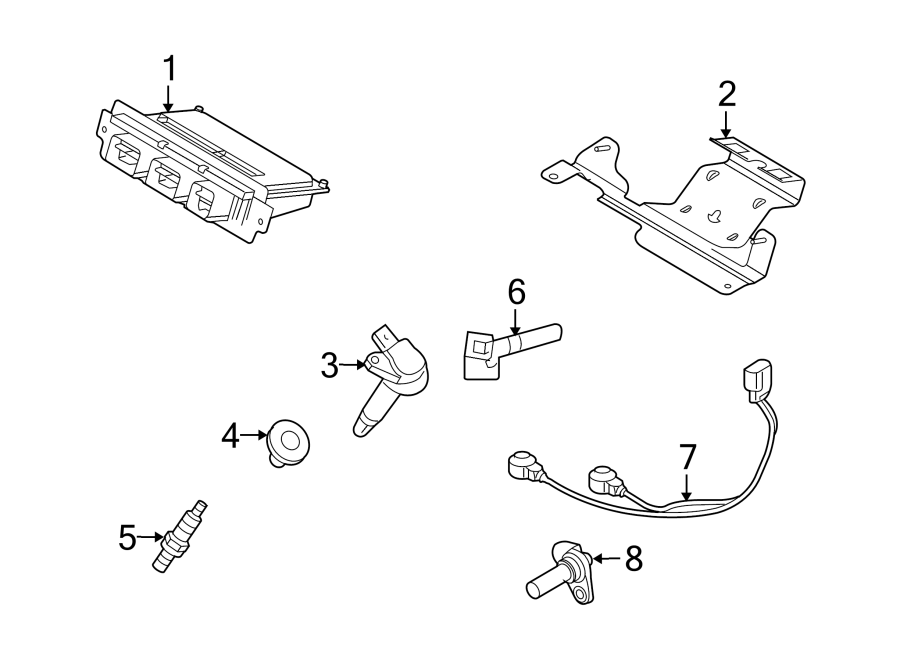 Diagram IGNITION SYSTEM. for your 2023 Ford F-150   