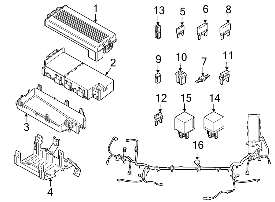 Diagram FUSE & RELAY. for your 2017 Lincoln MKZ Reserve Sedan  