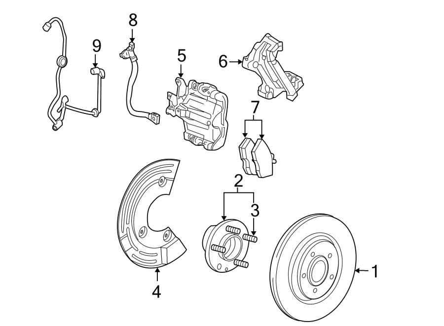 Diagram REAR SUSPENSION. BRAKE COMPONENTS. for your 2019 Ford F-150  Lariat Crew Cab Pickup Fleetside 