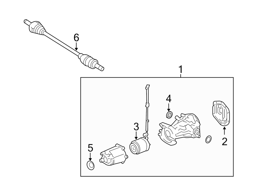 Diagram REAR SUSPENSION. AXLE COMPONENTS. for your 2021 Ford F-150 3.5L PowerBoost V6 FULL HYBRID EV-GAS (FHEV) A/T RWD Platinum Crew Cab Pickup Fleetside 