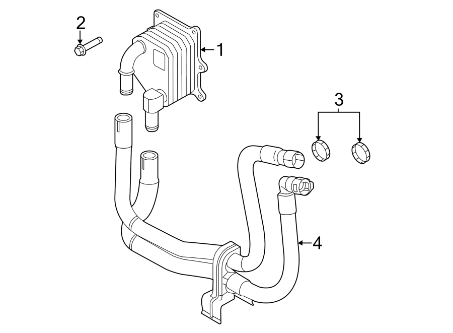 Diagram Front door. Oil cooler. for your 2019 Lincoln MKZ Hybrid Sedan  