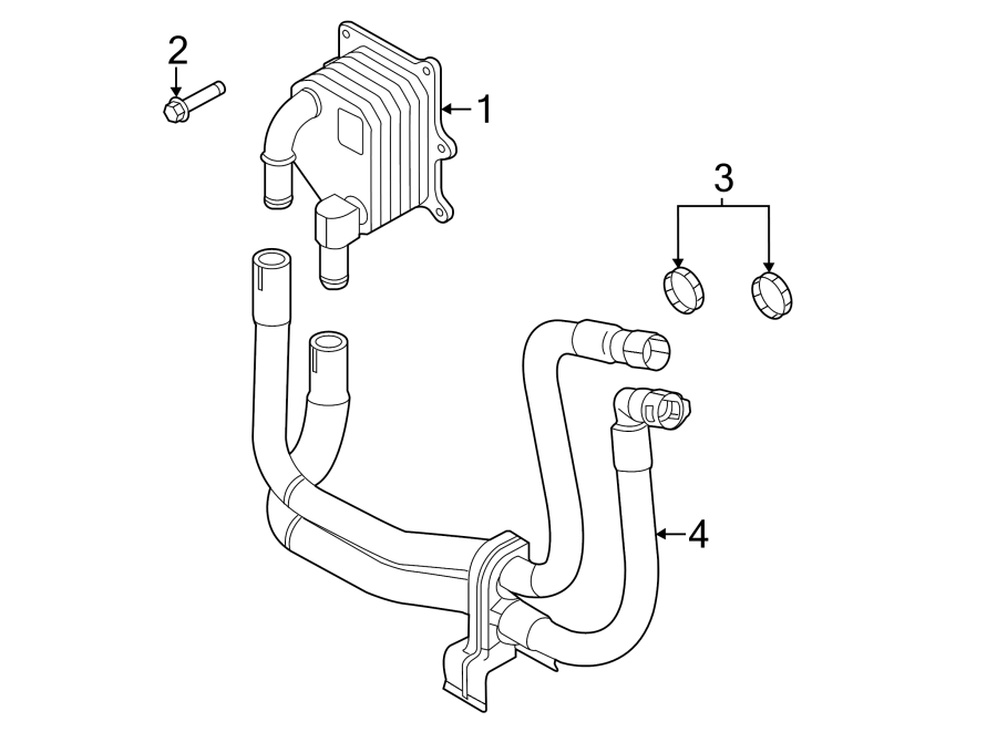 Diagram OIL COOLER. for your 2019 Lincoln MKZ Hybrid Sedan  