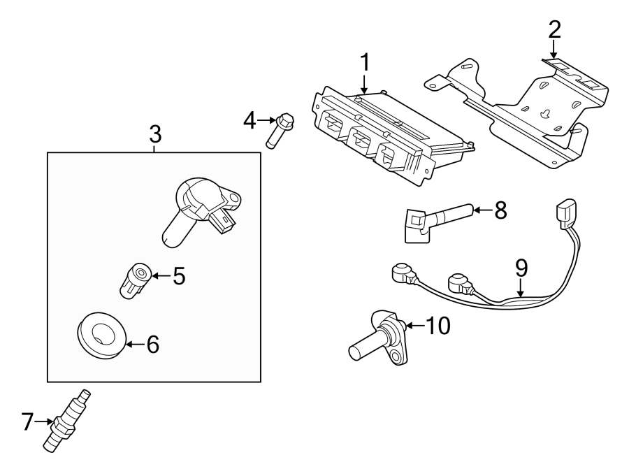 Diagram IGNITION SYSTEM. for your 2000 Ford F-150   