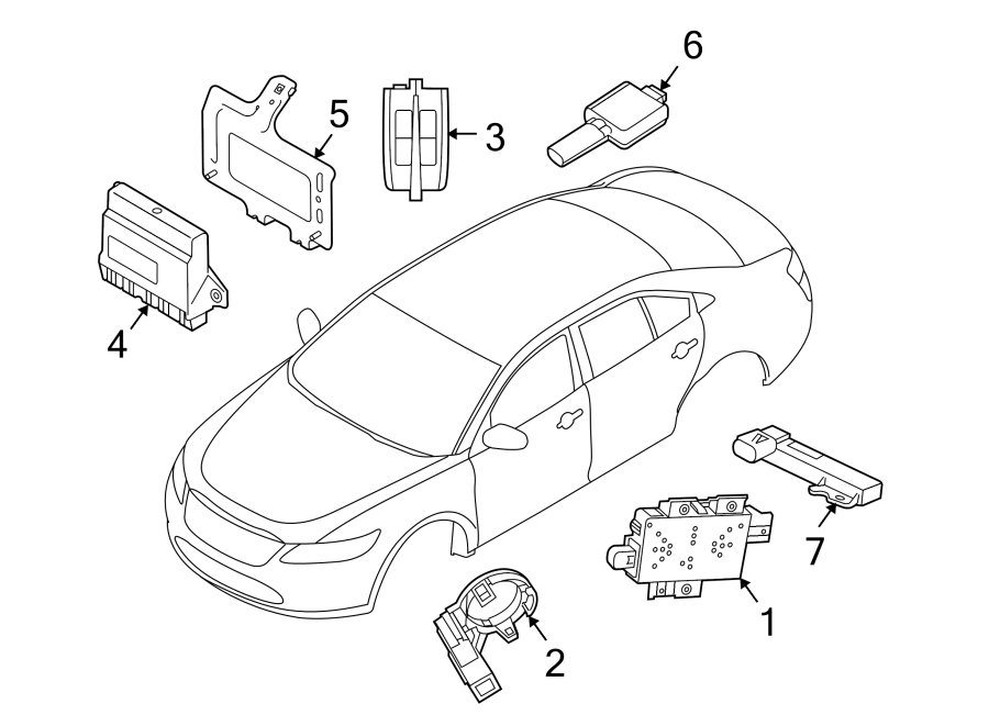 Diagram ALARM SYSTEM. for your Ford