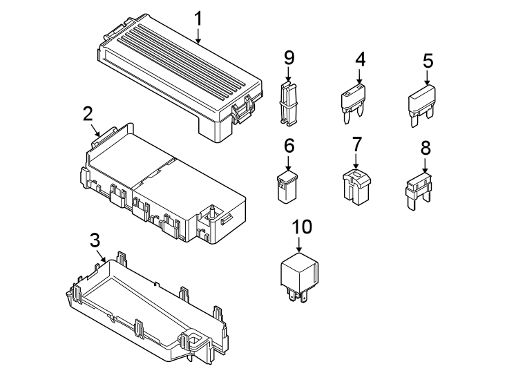 Diagram FUSE & RELAY. for your 2017 Lincoln MKZ Reserve Sedan 2.0L EcoBoost A/T AWD 