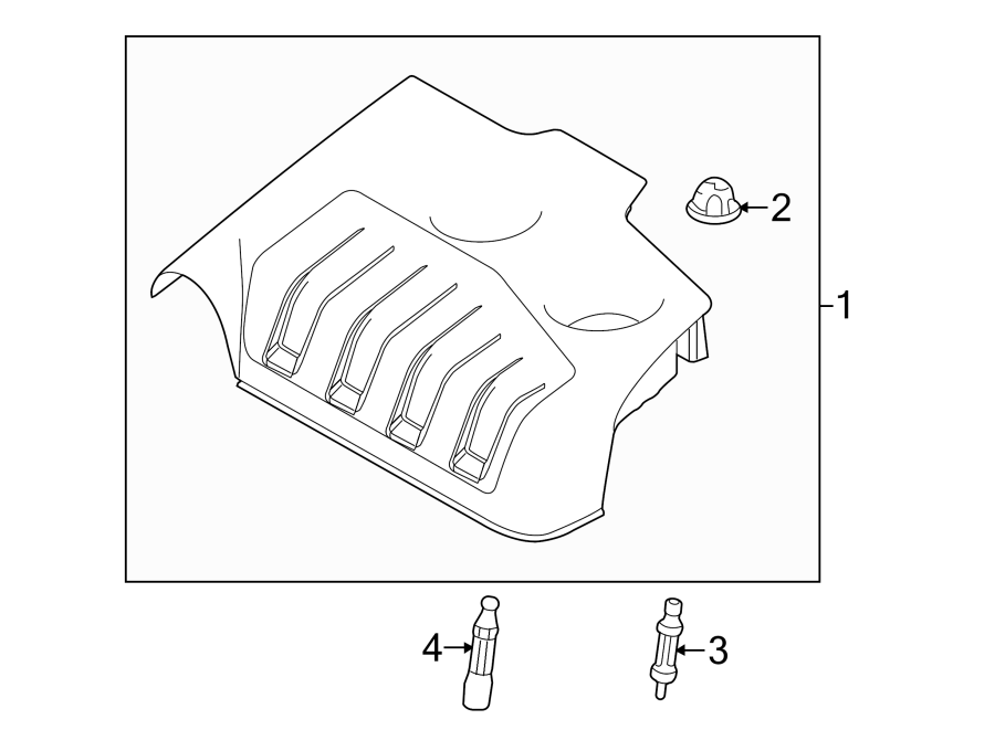 Diagram ENGINE / TRANSAXLE. ENGINE APPEARANCE COVER. for your 2009 Ford F-150   