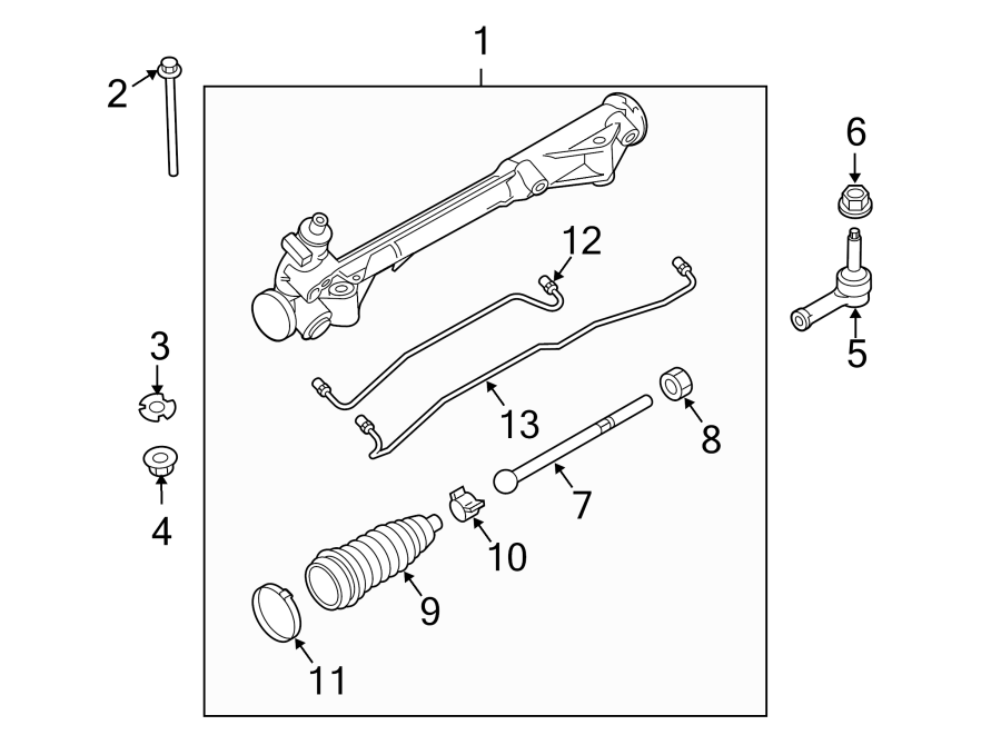 Diagram STEERING GEAR & LINKAGE. for your 2021 Lincoln Navigator   