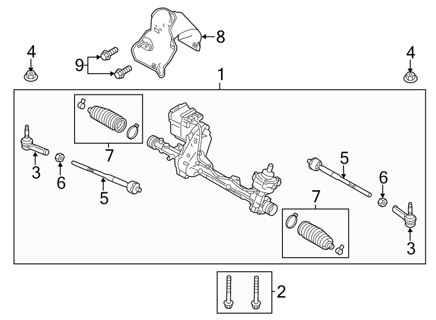 Diagram STEERING GEAR & LINKAGE. for your 1994 Ford F-150   