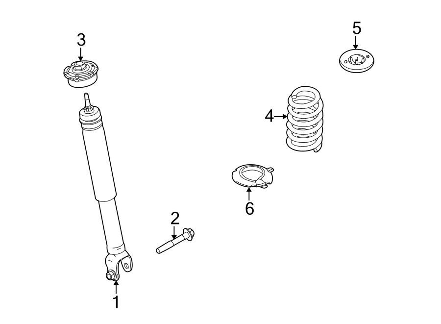 Diagram REAR SUSPENSION. SHOCKS & COMPONENTS. for your 2018 Ford EcoSport   