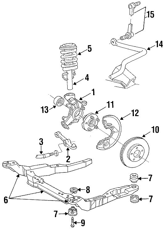 Diagram FRONT SUSPENSION. BRAKE COMPONENTS. STABILIZER BAR & COMPONENTS. SUSPENSION COMPONENTS. for your 2020 Ford F-150 3.0L Power-Stroke V6 DIESEL A/T 4WD Platinum Crew Cab Pickup Fleetside 