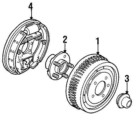 Diagram REAR SUSPENSION. BRAKE COMPONENTS. for your 2008 Ford F-150 4.6L Triton V8 M/T 4WD THE 60TH ANNIVERSARY EDITION Standard Cab Pickup Stepside 