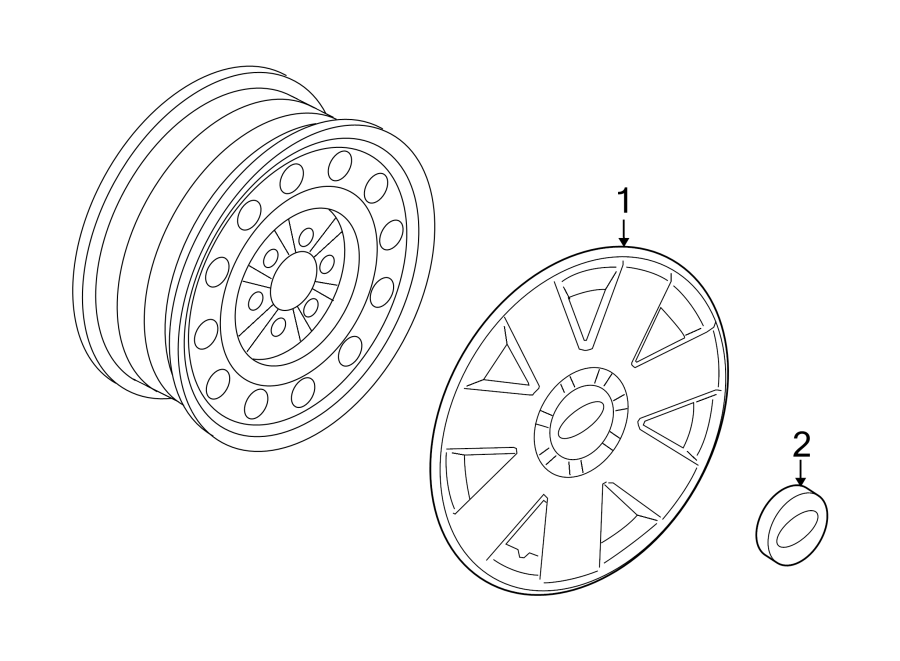 Diagram COVERS & TRIM. for your 2008 Ford F-150 4.6L Triton V8 A/T RWD THE 60TH ANNIVERSARY EDITION Crew Cab Pickup Stepside 