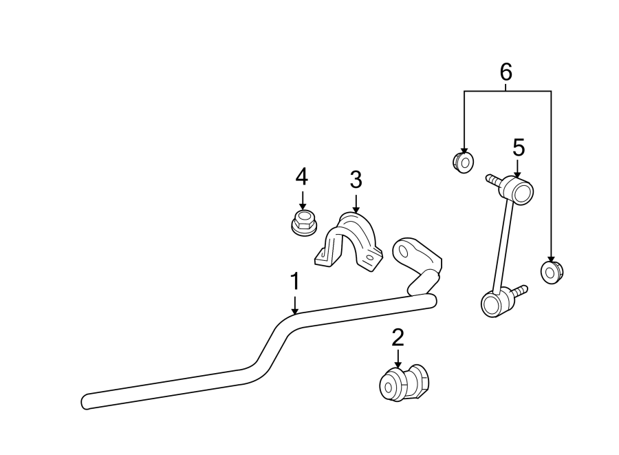 Diagram FRONT SUSPENSION. STABILIZER BAR & COMPONENTS. for your 2017 Lincoln MKZ Reserve Hybrid Sedan  