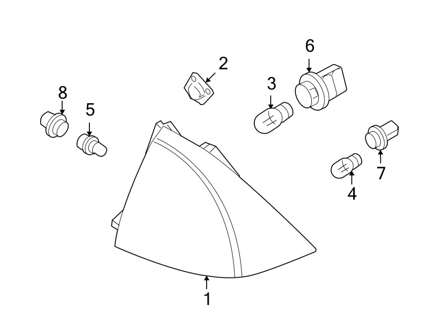 Diagram REAR LAMPS. TAIL LAMPS. for your 2012 Ford F-150  XL Standard Cab Pickup Fleetside 