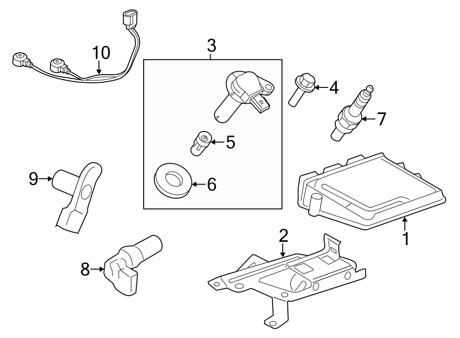 Diagram IGNITION SYSTEM. for your 2001 Ford F-150   