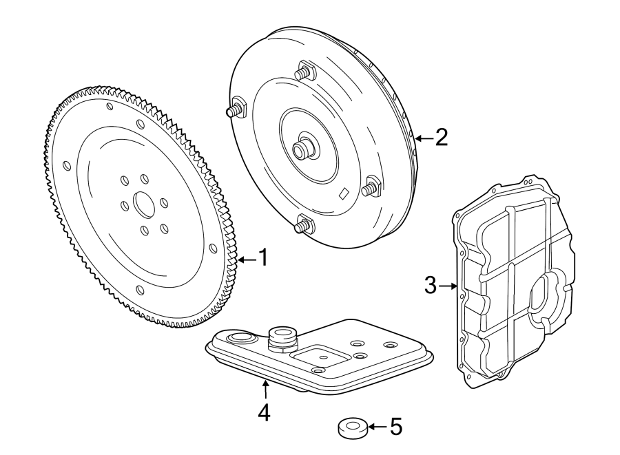 Diagram TRANSAXLE PARTS. for your 2014 Ford F-150 6.2L V8 A/T 4WD FX4 Crew Cab Pickup Fleetside 