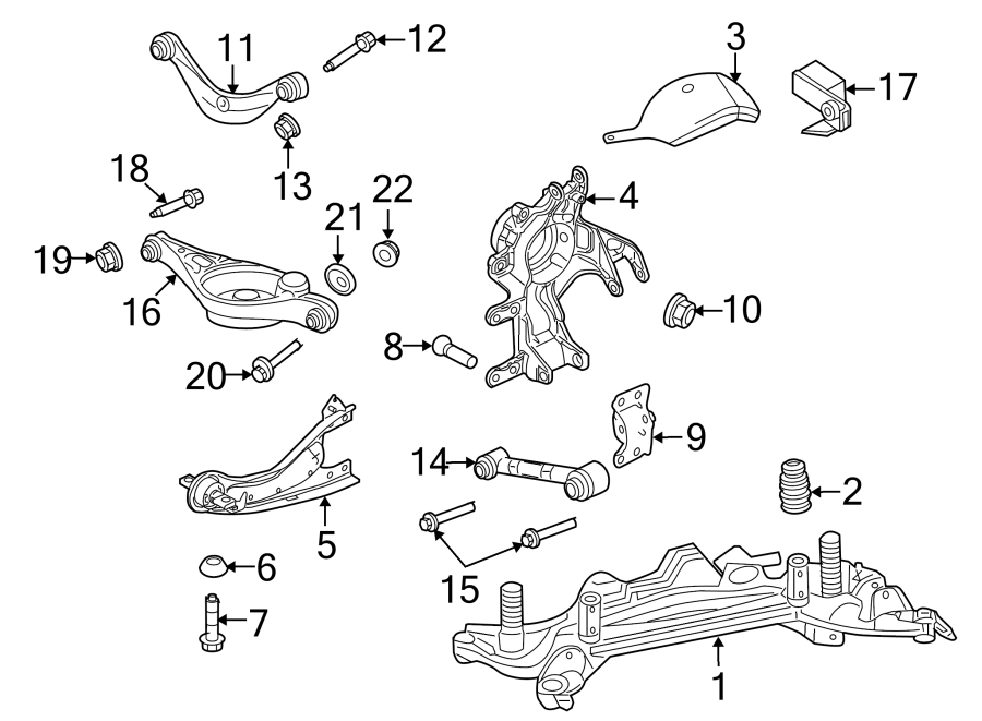 Diagram REAR SUSPENSION. SUSPENSION COMPONENTS. for your 2016 Ford F-150 3.5L EcoBoost V6 A/T RWD XLT Crew Cab Pickup Fleetside 