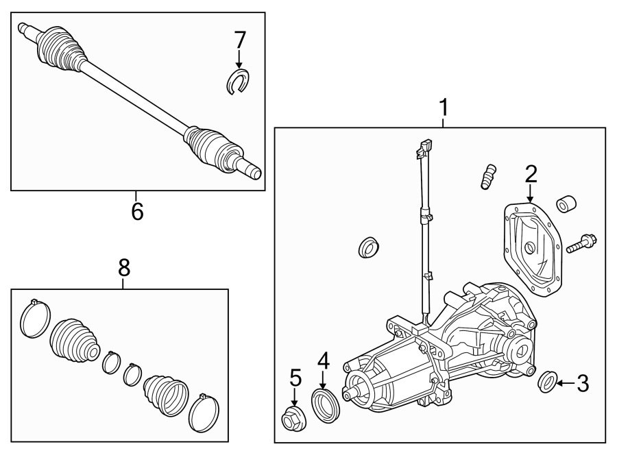 Diagram REAR SUSPENSION. AXLE & DIFFERENTIAL. for your 2019 Ford F-150  Lariat Crew Cab Pickup Fleetside 