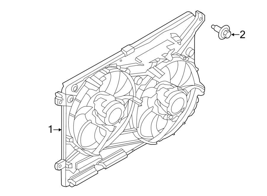 Diagram COOLING FAN. for your Ford Fusion  