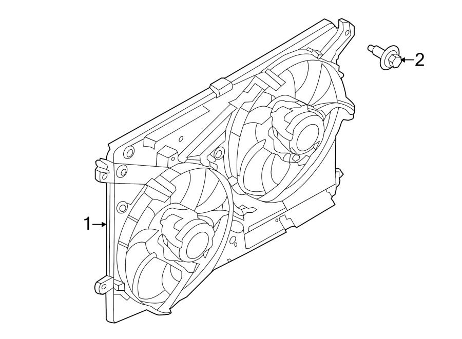 Diagram COOLING FAN. for your Ford Fusion  